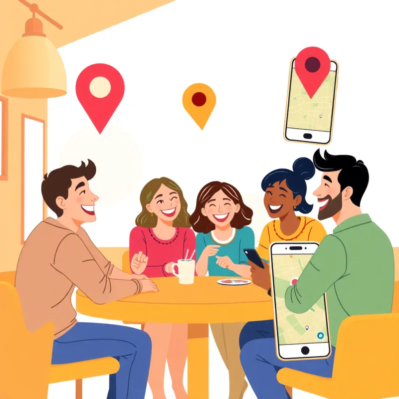 People meeting genuinely through a map-based app