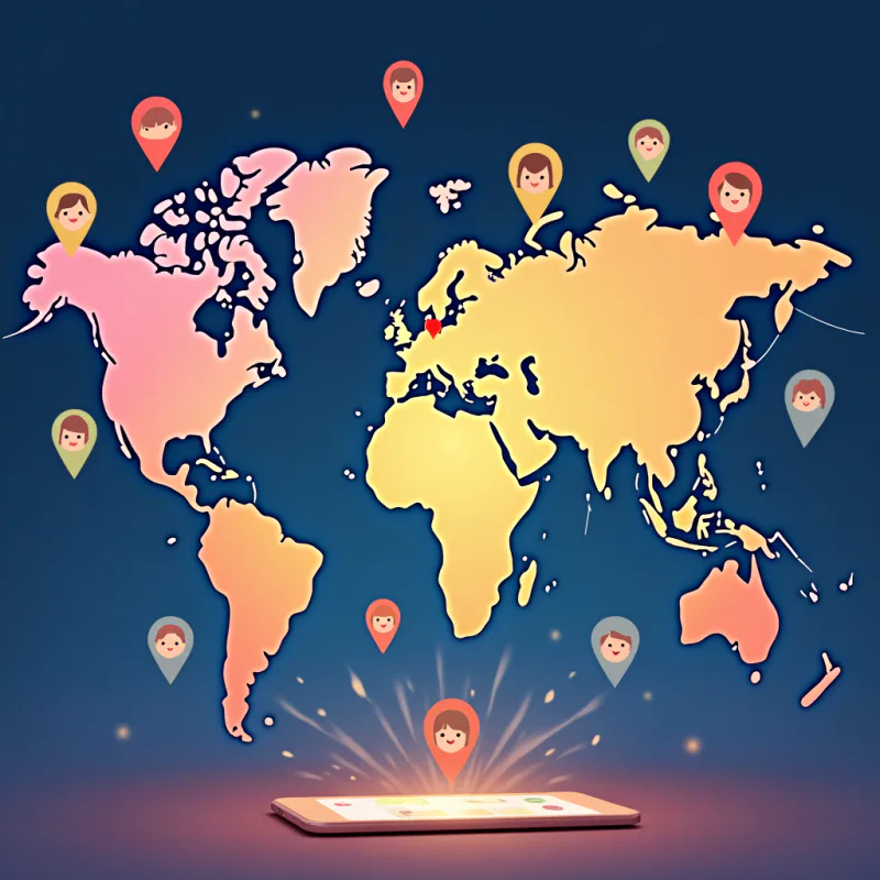 A map connecting people across Japan and the world