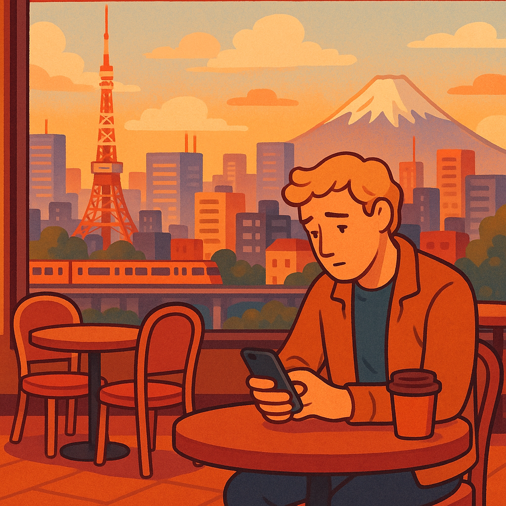 Lonely foreigner in Japan