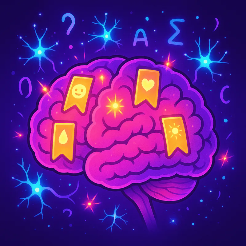 Brain lighting up with emotional memory
