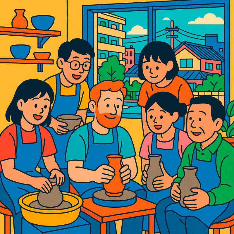 Japanese hobby group meeting