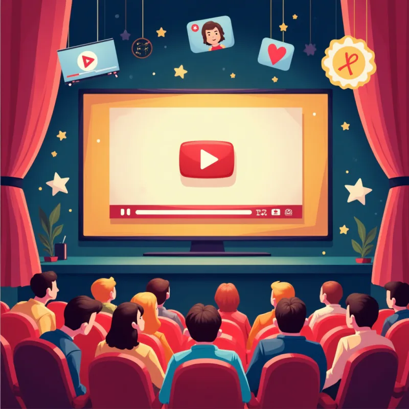 映画・ドラマ・YouTubeなど多彩な映像ジャンルが並ぶ賑やかなイメージ