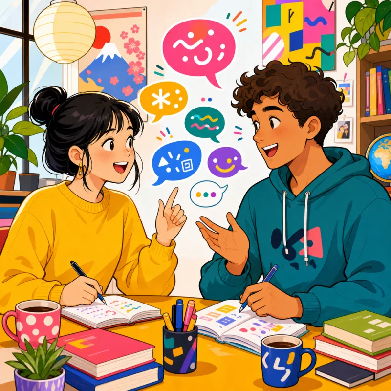 Comparação de apps de intercâmbio de idiomas