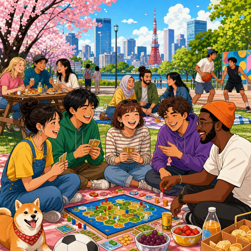 Ilustração de pessoas participando de um encontro presencial